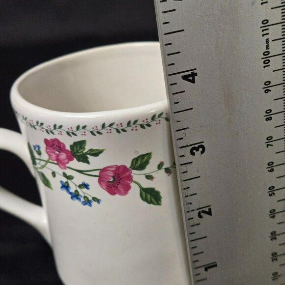 Vintage 1993 Farberware Stoneware Creamer 3-3/4" English Garden Pattern Floral - Picture 7 of 8